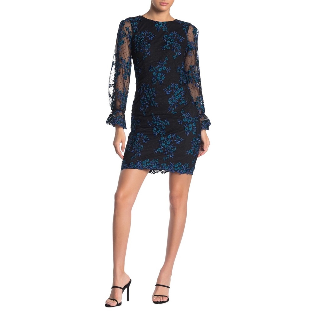 TAYLOR | Floral Embroidered Mesh Mini Party C40